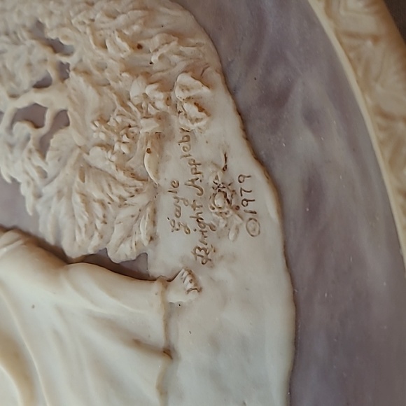 1979 Incolay Stone Cameo "to a skylark" Gayle Bright Appleby Limited Edition - Picture 14 of 15